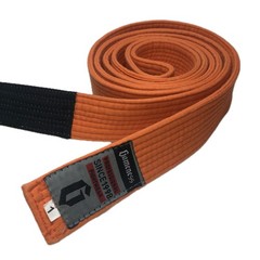 Gameness Professional Fighting System Belt Orange Stripe Size 1