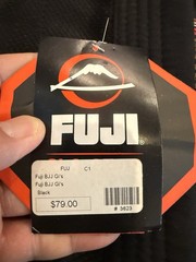 Fuji Gi Gear Youth Black Kimono Martial Arts Top Only Size C1 NWT New $79