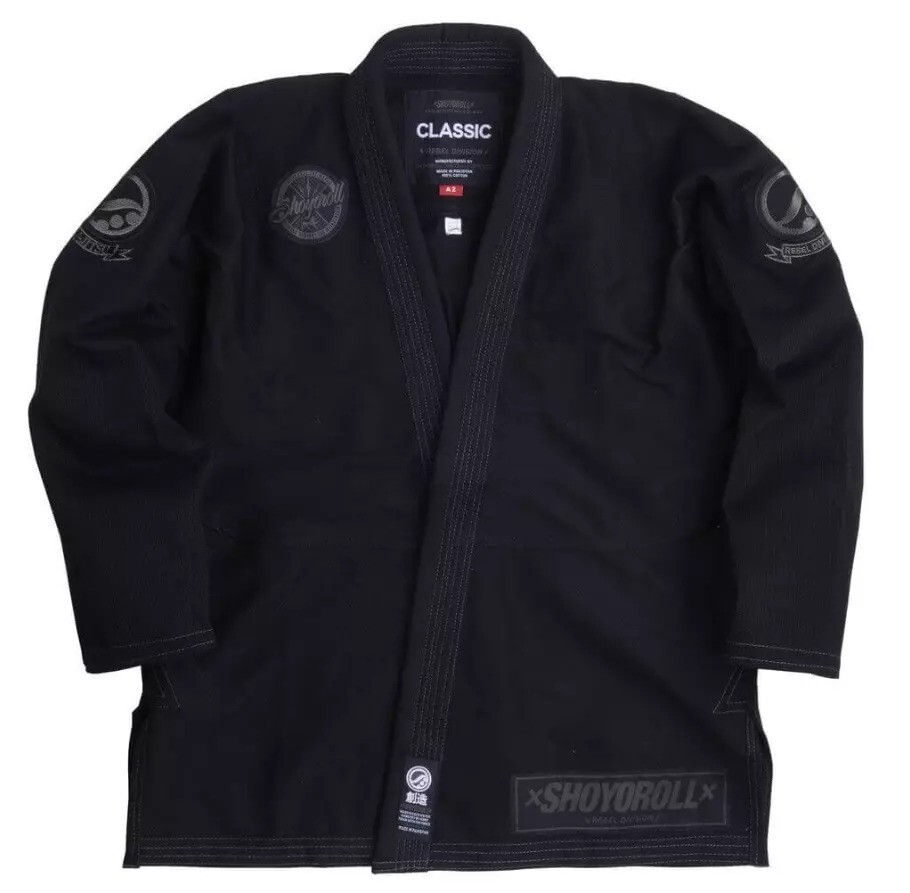 Shoyoroll RVCA BJJ Gi Batch 51 Japan Competitor Black Men’s Jiu Jitsu NEW