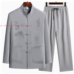 Casual National Style Tang Clothes Tai Chi Uniform Wing Chun Kung fu Suit Outfit