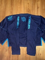 Blue Sanabul Jiu Jitsu Gi Adult A2 Brazilian BJJ Kimono Jacket Top