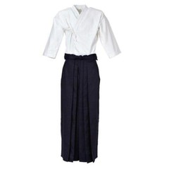 Women Mens Loose Japanese Kendo Suit Aikido Martial Arts Uniform Bule White Robe