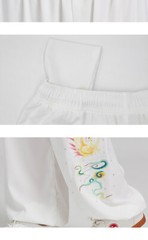 Women Tai Chi Clothes Embroidery Paste Drill Wushu Clothing Martial Art Uniform