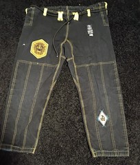 HEART OF A LION Jiu-Jitsu Gi A2 Black Yellow Blue Adult Unisex
