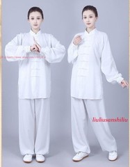 Unisex Kung Fu Tai Chi Suit Cotton Linen Shirt+Pants Wushu Martial Art Uniforms