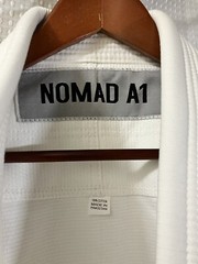 Nomad BJJ Gi Top Size A1 (5’6”-5’10”) Bleach White Long Sleeve Judo Jiu Jitsu