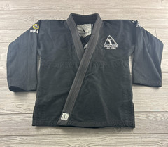 Alliance Jiu Jitsu Black Jacket Kimono Top Coat Adult A1 Black Cotton Blend