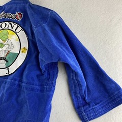 Hayabusa BJJ Gi Youth Blue Jiu Jitsu Yuushi Thick Heavy Duty Thread Jacket