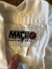MACHO Jiu Jitsu Karate Traditional Youth Sz 0 Mixed Martial Arts Uniform Top