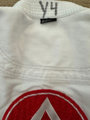 GRACIE BARRA Jiu Jitsu Equipe GB Kimono Jacket WHITE Kids Unisex Size Y4
