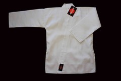 KANKU New Karate Uniform Red, Black, White 10 oz Medium Weight Adult, Kids