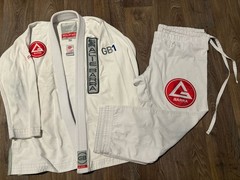 Gracie Barra Gi Adult A2 Jacket A3 Pants Jiu Jitsu Kimono White