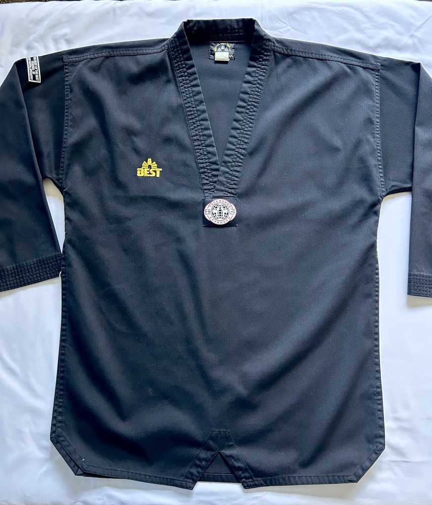 Taekwondo Uniform Dobok Black Size 4
