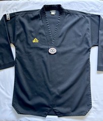Taekwondo Uniform Dobok Black Size 4