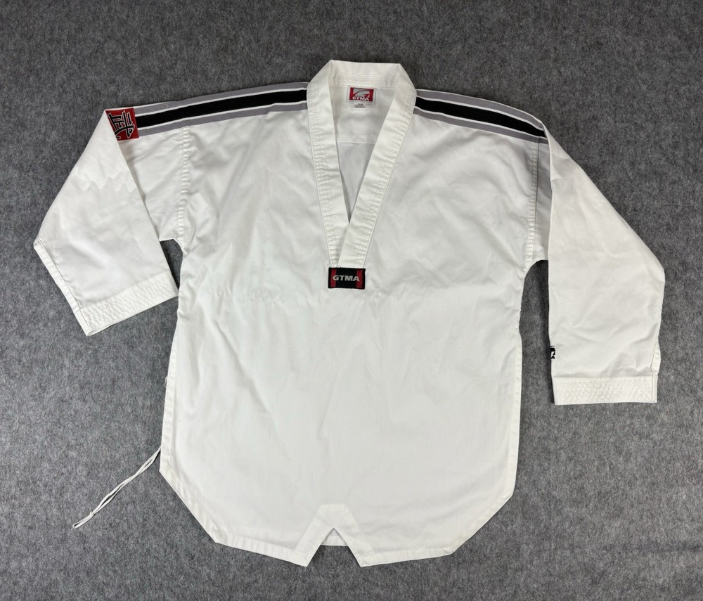 GOLDEN TIGER Martial Arts White Karate Top Size 3/170