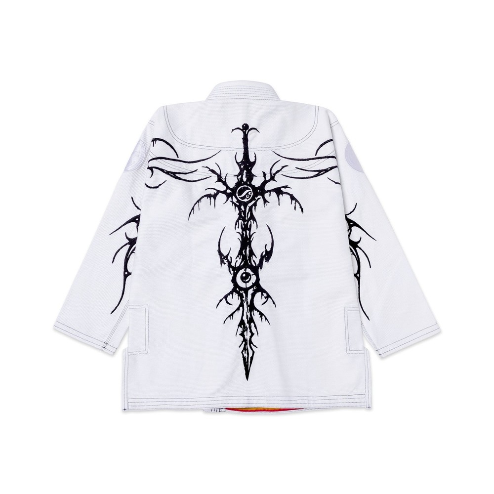Best Selling Shoyoroll Tribal White A2 Kimono BJJ Gi in 450 GSM With Bags