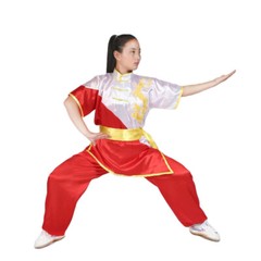 Kung Fu Tai Chi Uniform Martial Arts Suit Changquan Clothes Dragon Embroidery