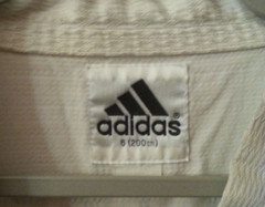 VINTAGE ADIDAS J.K. LEE TAEKWONDO USA KOREA SIZE 6 UNIFORM TOP ONLY – USED