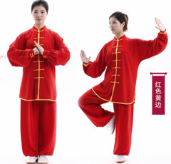 Unisex Tai Chi Uniform Cotton Chinese Kung Fu Wear Martial Arts Wing Chun Suit