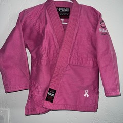 FUJI Jiu Jitsu Gi & Gear Girls SIZE WC1 Pink Fuji Kimono, WC1 ***JACKET ONLY***