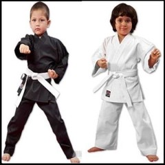 NEW Proforce Lightweight 6oz Karate Uniform Gi White or Black with White Belt