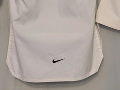 VTG Nike Korea Taekwondo White Karate Kimono Embroidered Swoosh Logo 6/160 US XS