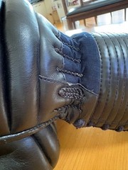 Japanese Kendo Kote Gloves Armor Navy Blue Size L Traditional