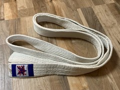Martial arts Judo Star uniform youth size 5 heavy white cotton jacket pants belt