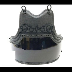Japanese Kendo Do Chest Guard Armor Torso Red Base Kabuto Ornament Kids