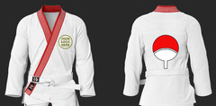 BJJ Gi Men White A2L Jacket A1H Pants | Uchiha Naruto | Great Condition