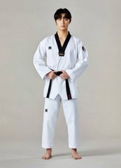 MOOTO BS5 Uniform with Black V-Neck Basic Season-5 Standard WT Dobok