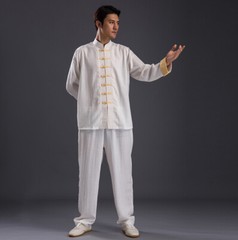 Linen Blend Kung Fu Tai Chi Clothing Martial Arts Clothes Taijiquan Wushu