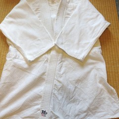 Judo Uniform With Black Belt Mark, J-270, Made Of Cotton, With White Belt And