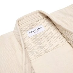 New Albino & Preto BJJ GI Unbleached Batch#72 Satori Jiu Jitsu Uniform With Bag