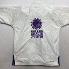 Rolles Gracie Jiu Jitsu Kimono Mens A2L White Purple MMA Jacket