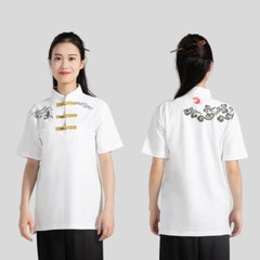 Martial Arts Tai Chi T-Shirt Shirts Tops Kung Fu Wingchun Training Clothes Print