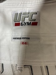UFC GYM Premium Edition Brazilian Jiu-Jitsu BJJ Gi Jacket Top Kimono White
