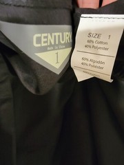 NEW Century Gi Jacket & Pants Martial Arts 2-Piece Black Uniform Youth Size 1