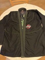 Summo Sports Kong Brazilian Jiu Jitsu BJJ Gi Black Green Size A-5 With Belt EUC