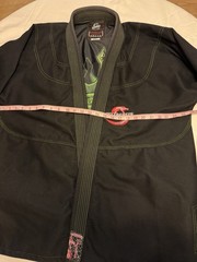 Summo Sports Kong Brazilian Jiu Jitsu BJJ Gi Black Green Size A-5 With Belt EUC