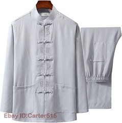 One Suit Tai Chi Uniform Shirt Martial Arts Wing Chun Shaolin Kung Fu Shirt