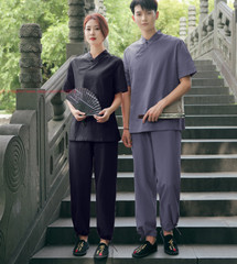 New Women Chinese Martial Arts Wushu Tai Chi Yoga Set Linen Kung Fu Suit Uniform
