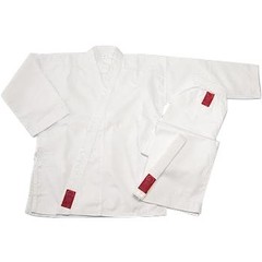 ProForce Gladiator 7.5 oz. Elastic Drawstring Medium Weight Uniform, White, 1