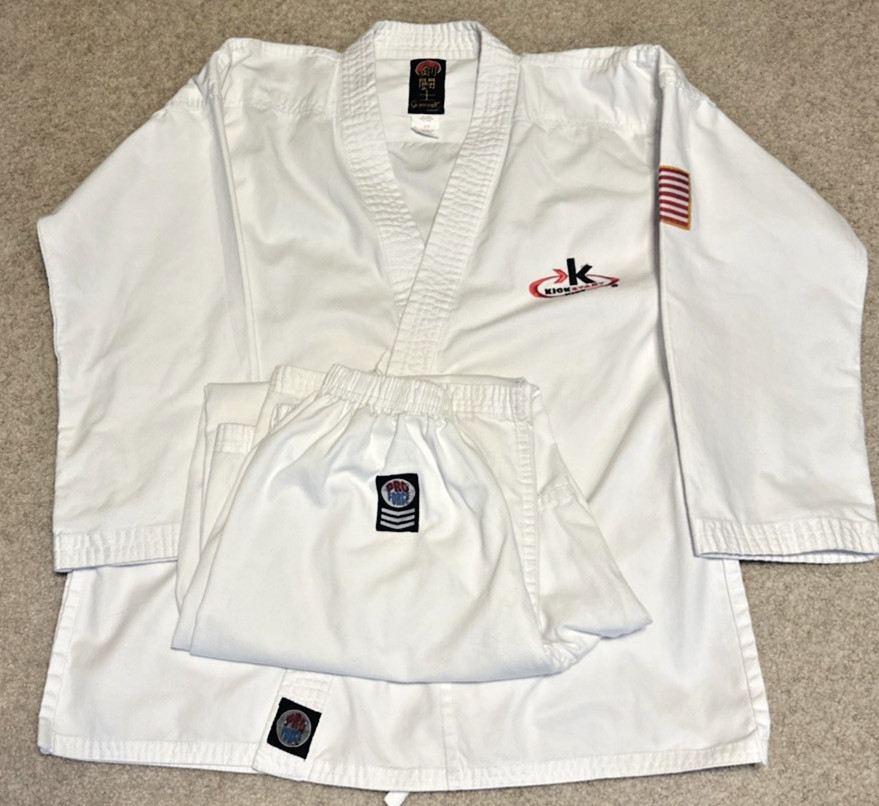 Gladiator by ProForce Kickstart Kids Martial Arts Karate Gi Uniform White Size 5