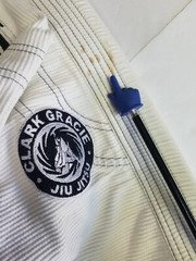 Gracie Allegiance jiu jitsu Gi Kids Top Only Kimono Size M2 See Pics