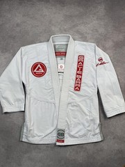 Gracie Barra GB Edition Equipe Kimono Gi Jacket Youth Y4 White Jiu Jitsu BJJ