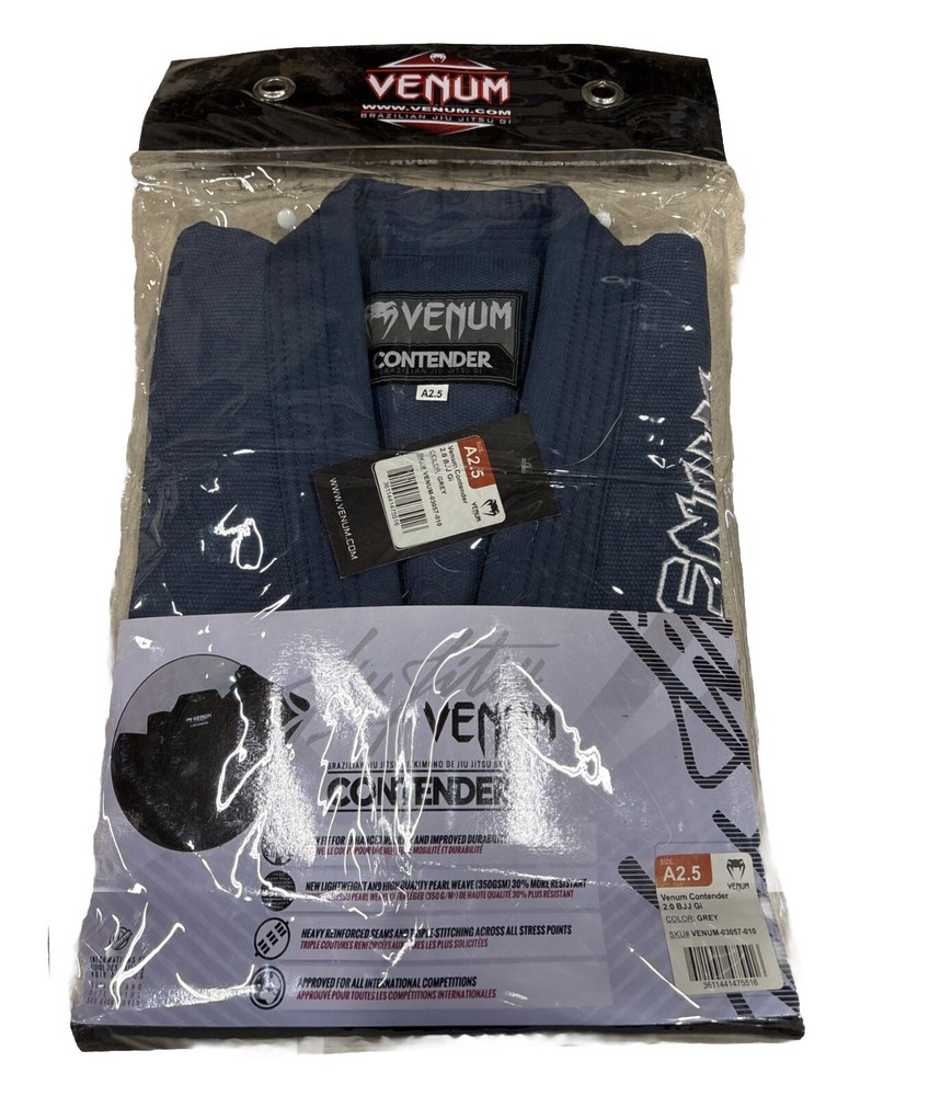 Venum Contender 2.0 BJJ Gi Size A2.5 In Grey