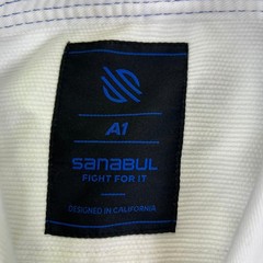 Sanabul Essentials v2 BJJ Gi White Blue A1 Brazilian Jiu Jitsu Kimono Uniform