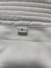 Judo Uniform Top And Bottom Set White No. 4