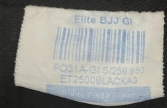 Elite BJJ Gi Jacket A3 ET2500 Black Top Only